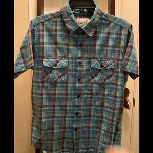 NWT! Overdrive Clothing Boys Plaid Shirt
